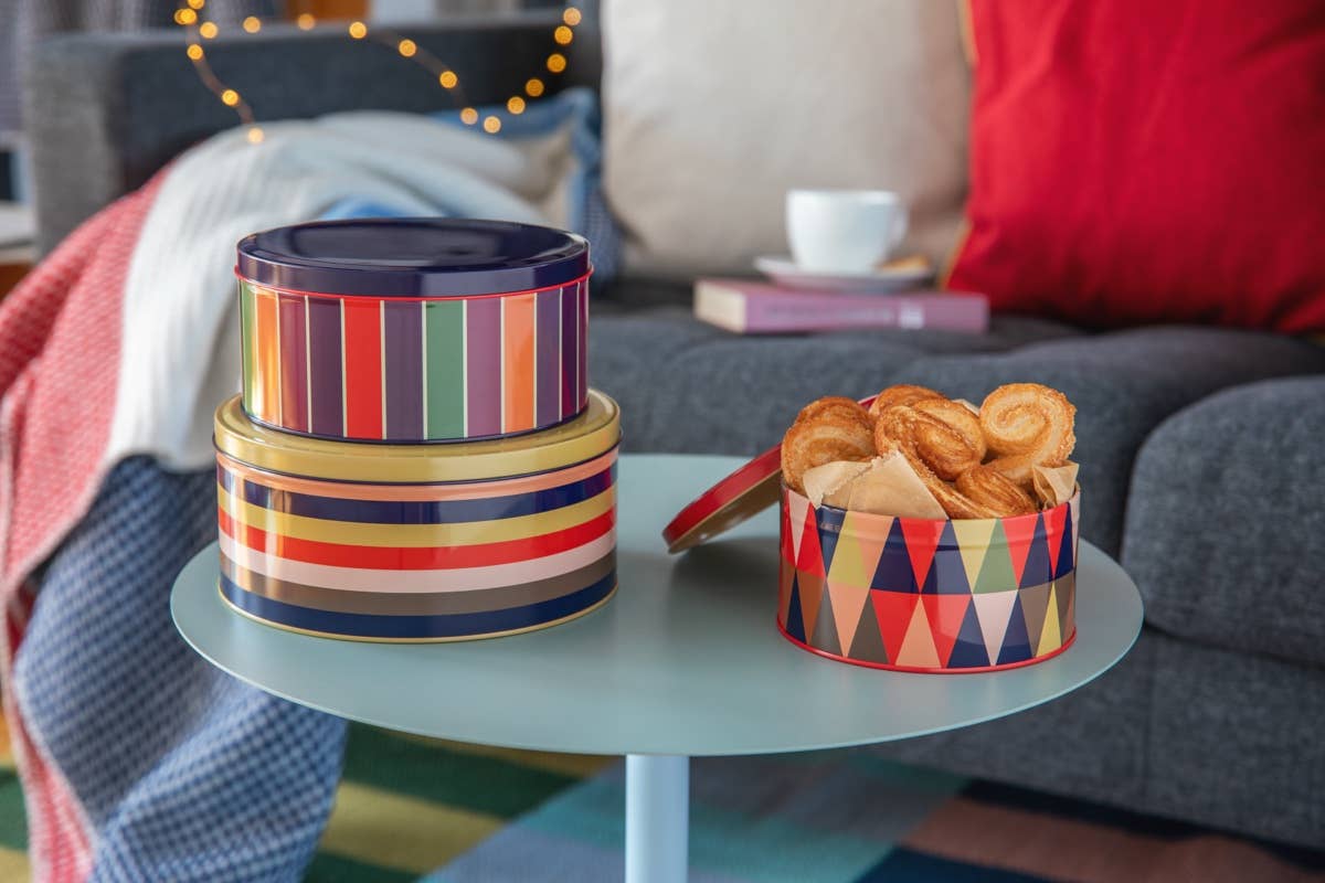 Set of Tin Boxes 'Klara', set of 3
