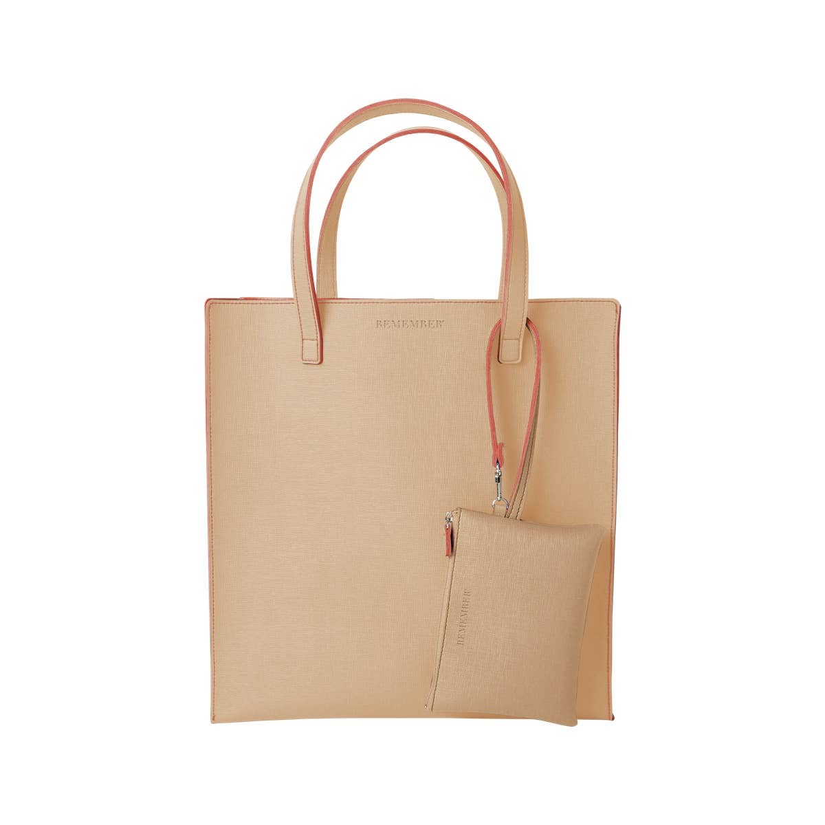 Shopper with pouch 'Terracotta'