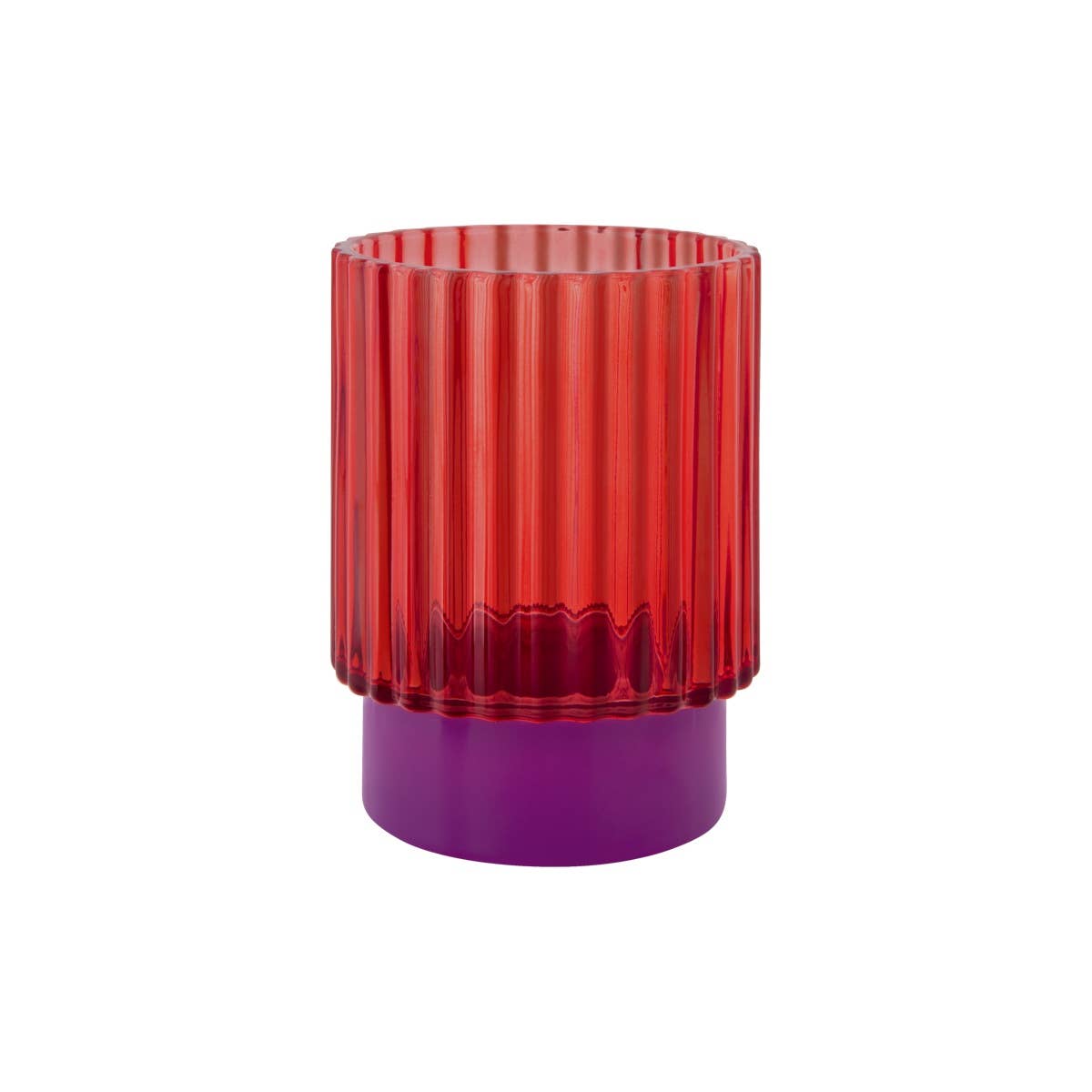Tealight glass Lumi red