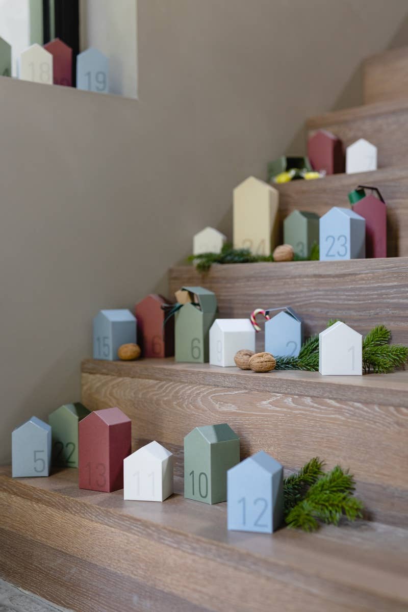 Advent calendar village