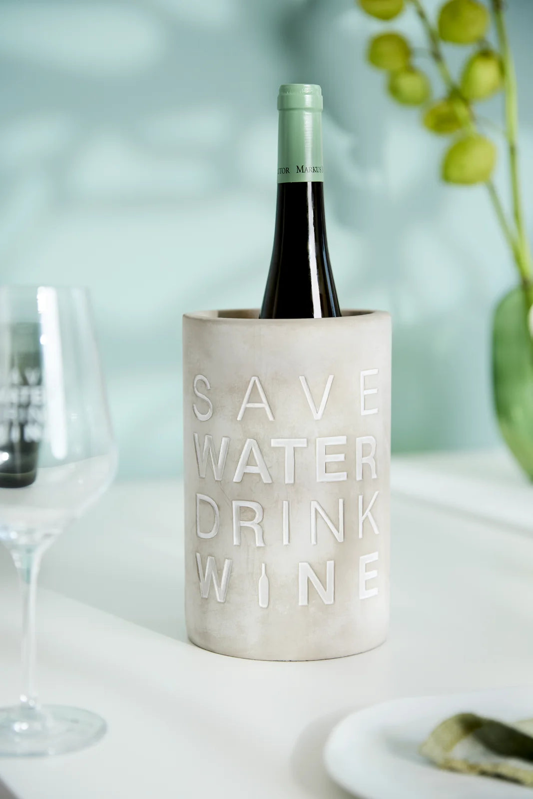 Vino concrete wine cooler Save water... h. ca 21cm
