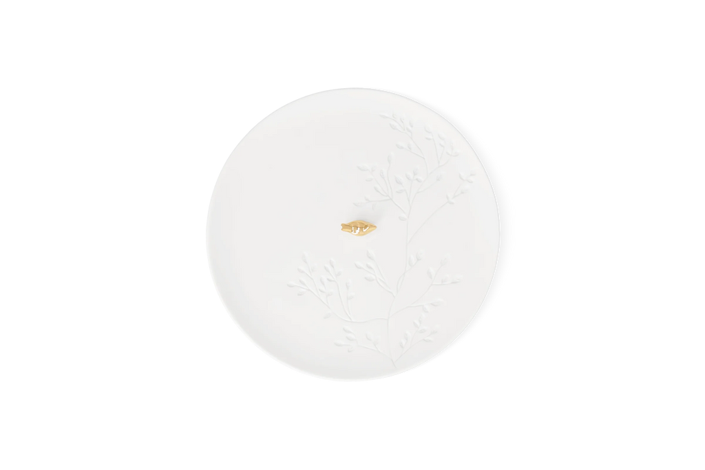 Porcelain story Bird Plate Diameter 14.2cm
