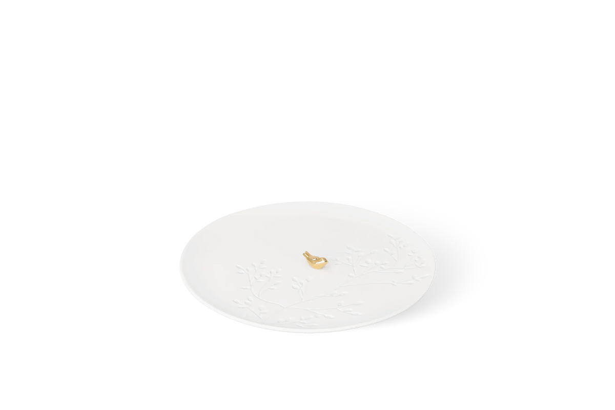 Porcelain story Bird Plate Diameter 14.2cm