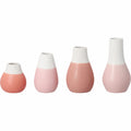 Mini pastel vases Set of 4pcs red Diameter4cm Height.4.5-8cm