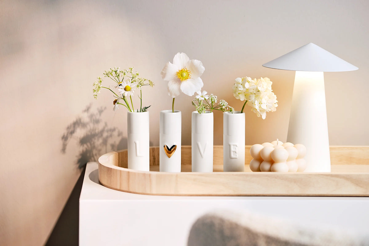 Love Mini vases Set of 4pcs Diameter3.5cm Height.9cm