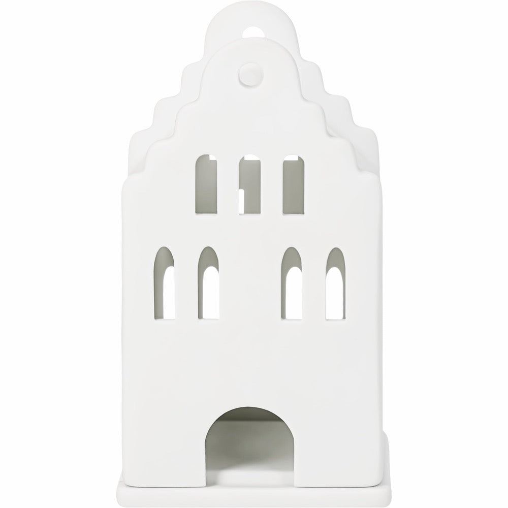 Small Lighthouse gable roof house 6x6.5x11cm