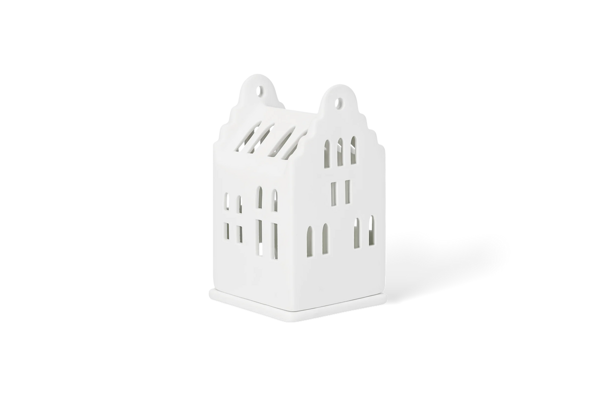 Small Lighthouse gable roof house 6x6.5x11cm