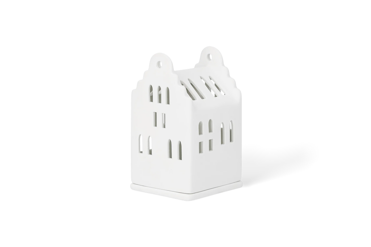 Small Lighthouse gable roof house 6x6.5x11cm