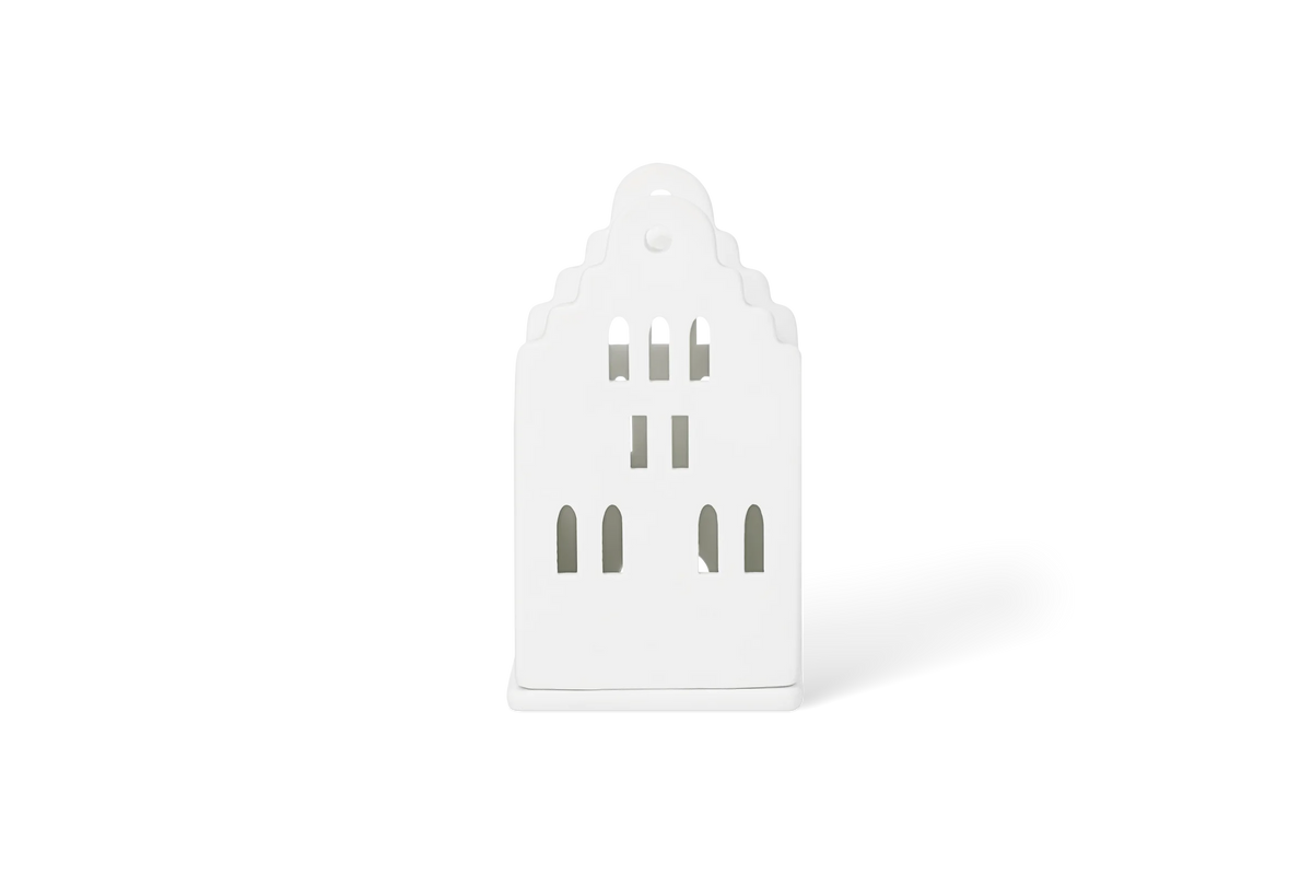 Small Lighthouse gable roof house 6x6.5x11cm