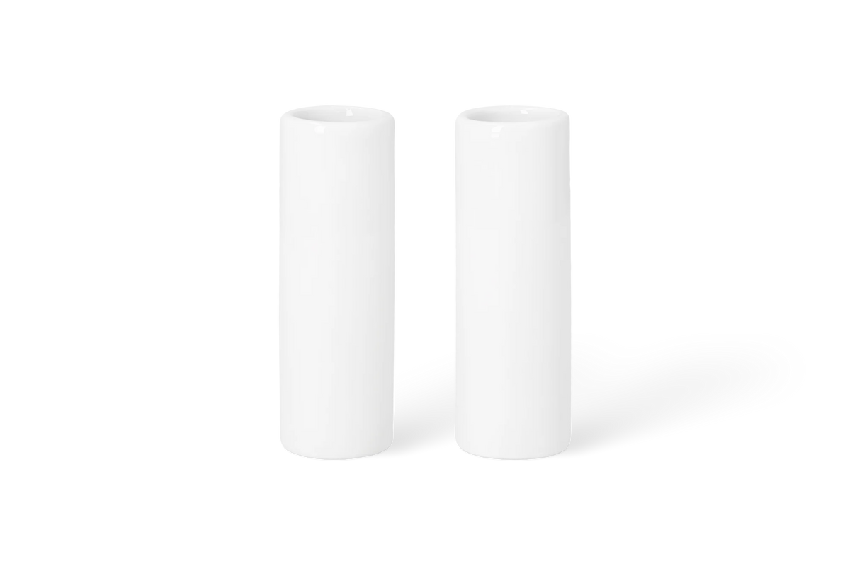 Mini vases heart Set of 2pcs silver Diameter3.5cm Height.9cm