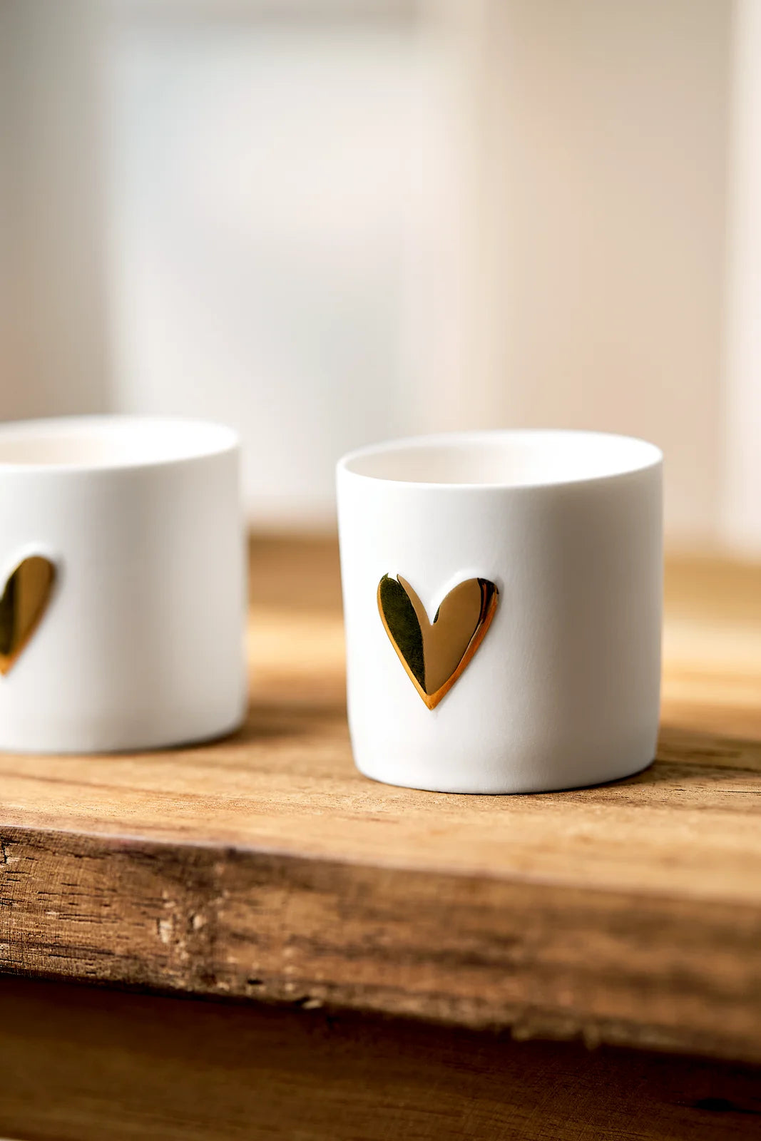 Lights heart Set of 2pcs gold Diameter4.5cm Height.4.5cm