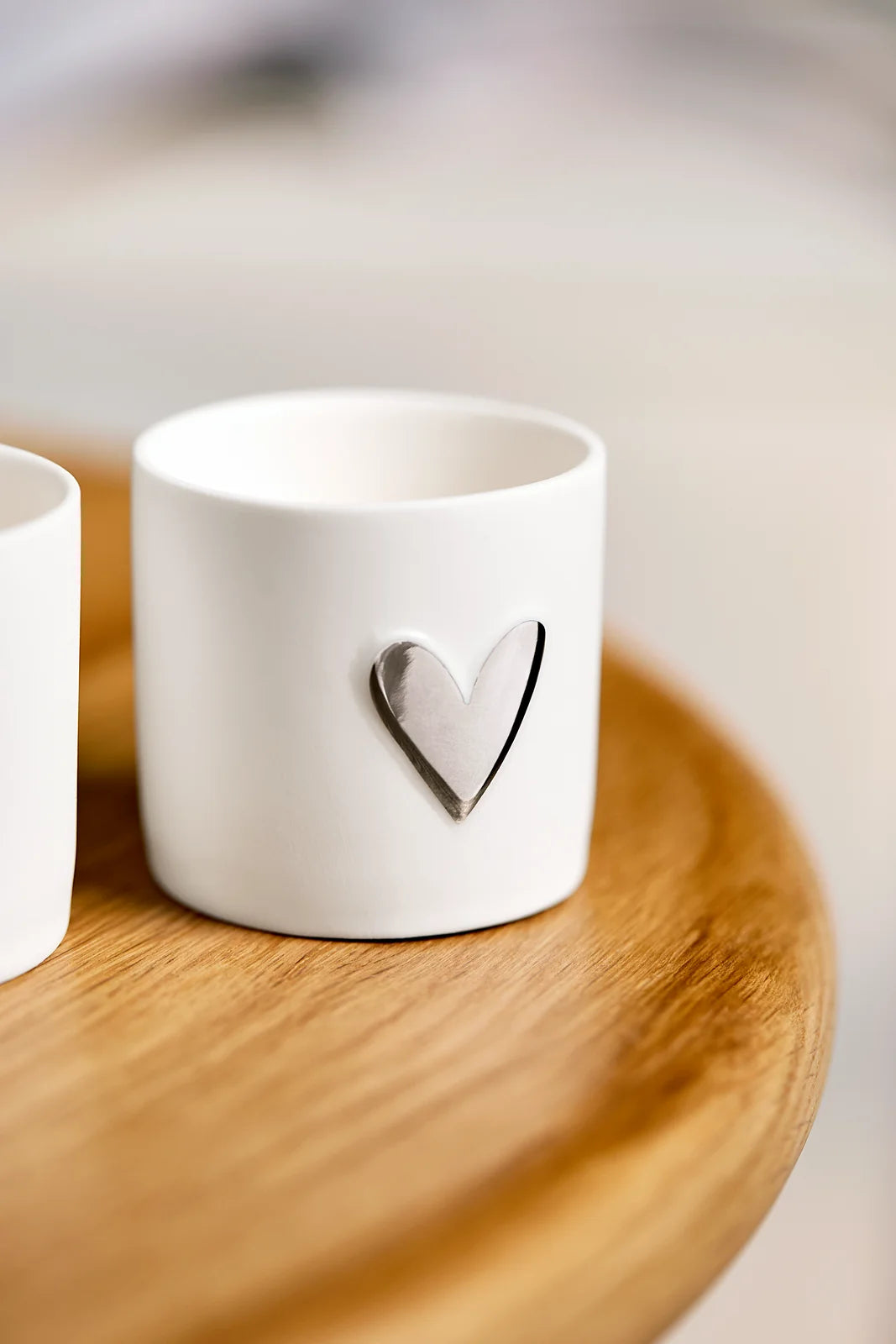 Lights heart Set of 2pcs silver Diameter4.5cm Height.4.5cm