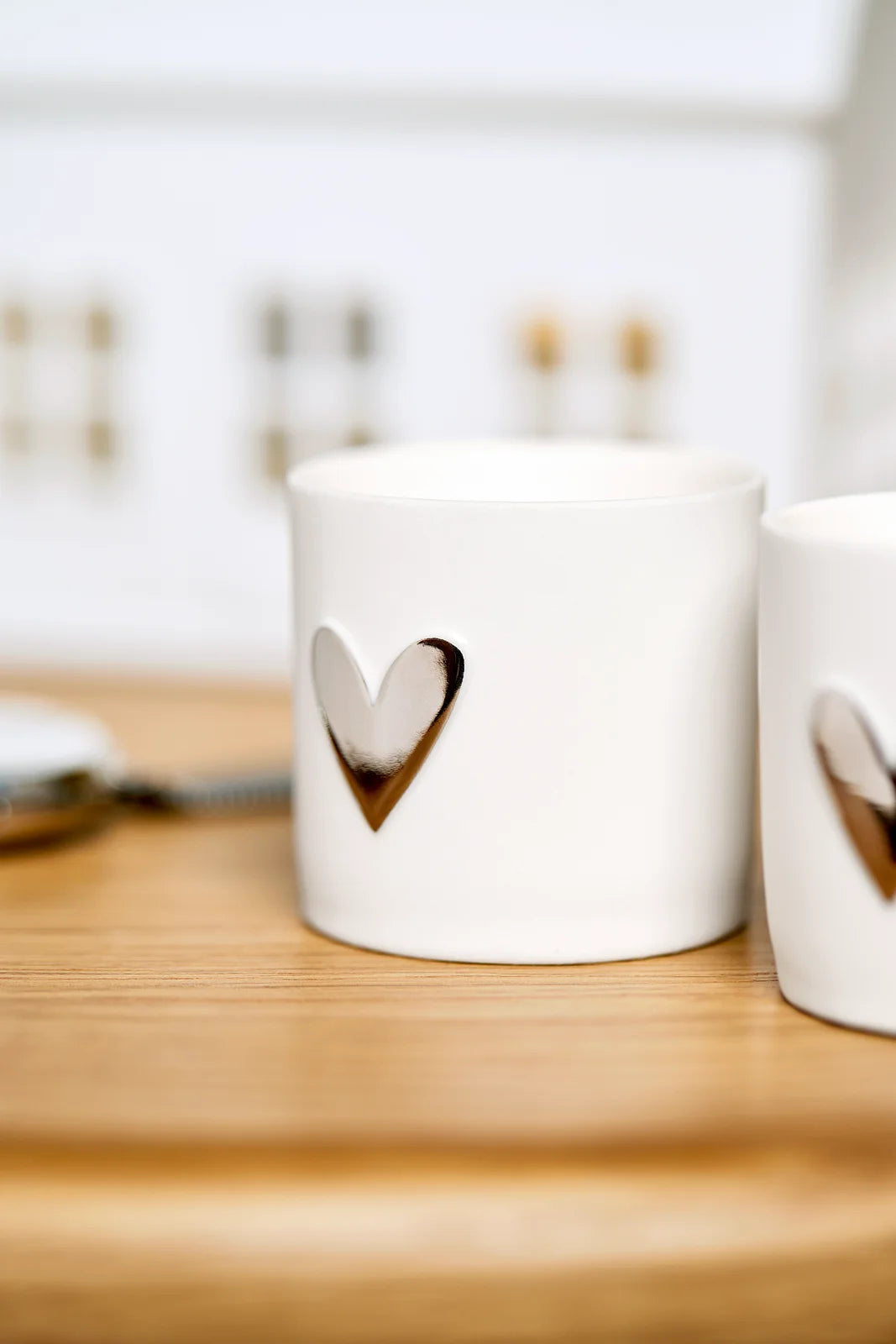 Lights heart Set of 2pcs silver Diameter4.5cm Height.4.5cm