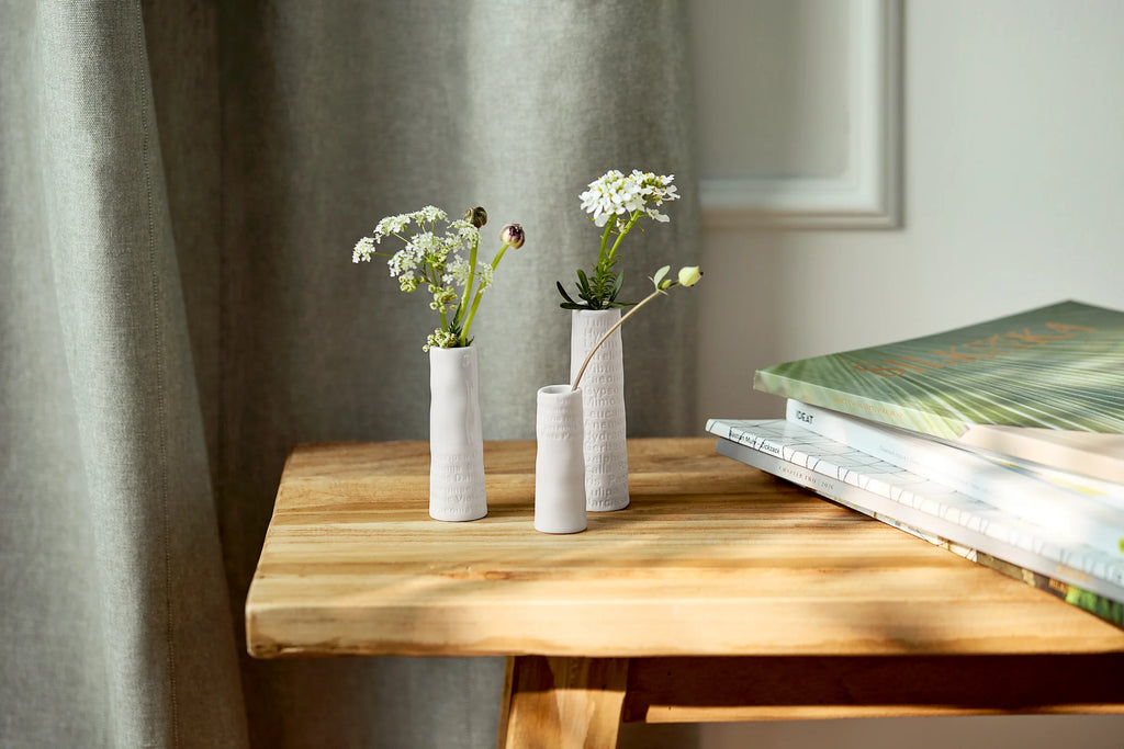 Room poetry minivases Set of 3pcs max.3x3x9.5cm