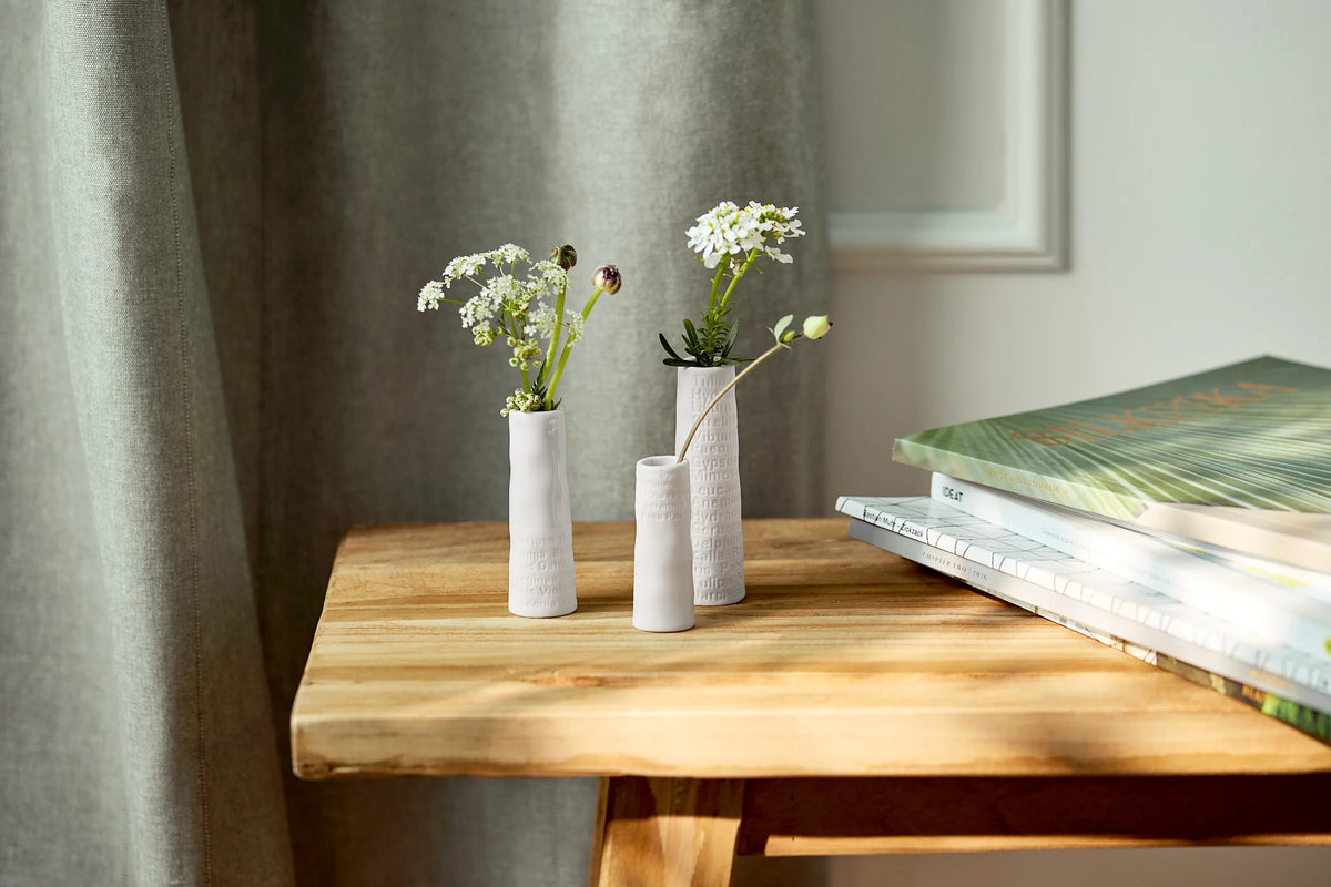 Room poetry minivases Set of 3pcs max.3x3x9.5cm