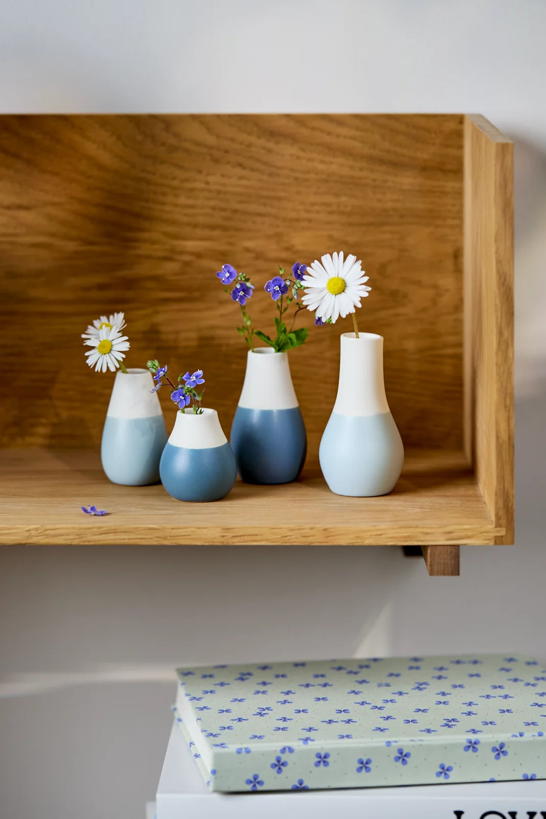 Mini Pastel Vases Set of 4pcs Diameter4cm Height.4.5-8cm