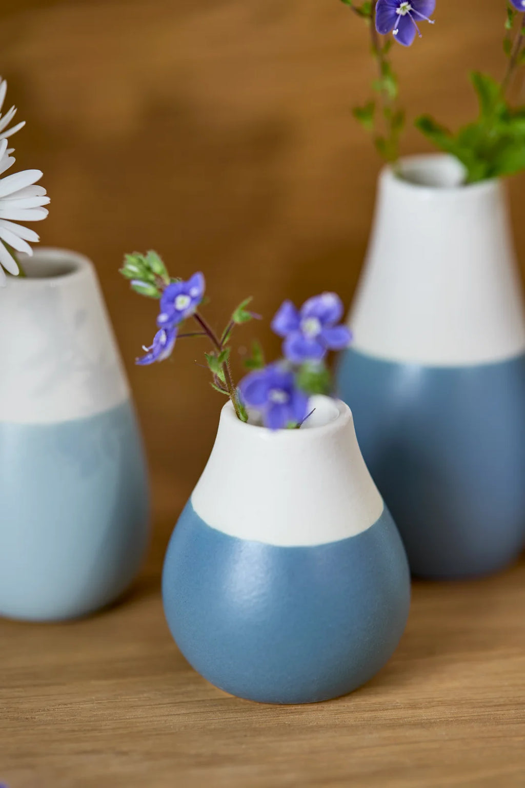 Mini Pastel Vases Set of 4pcs Diameter4cm Height.4.5-8cm