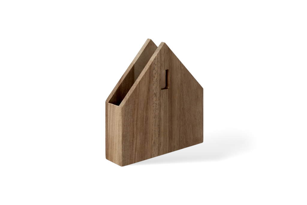 Napkin house small acacia 16x15.5x4cm