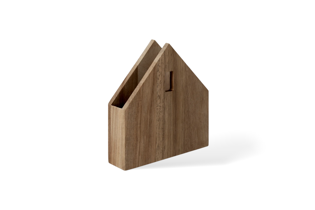 Napkin house small acacia 16x15.5x4cm