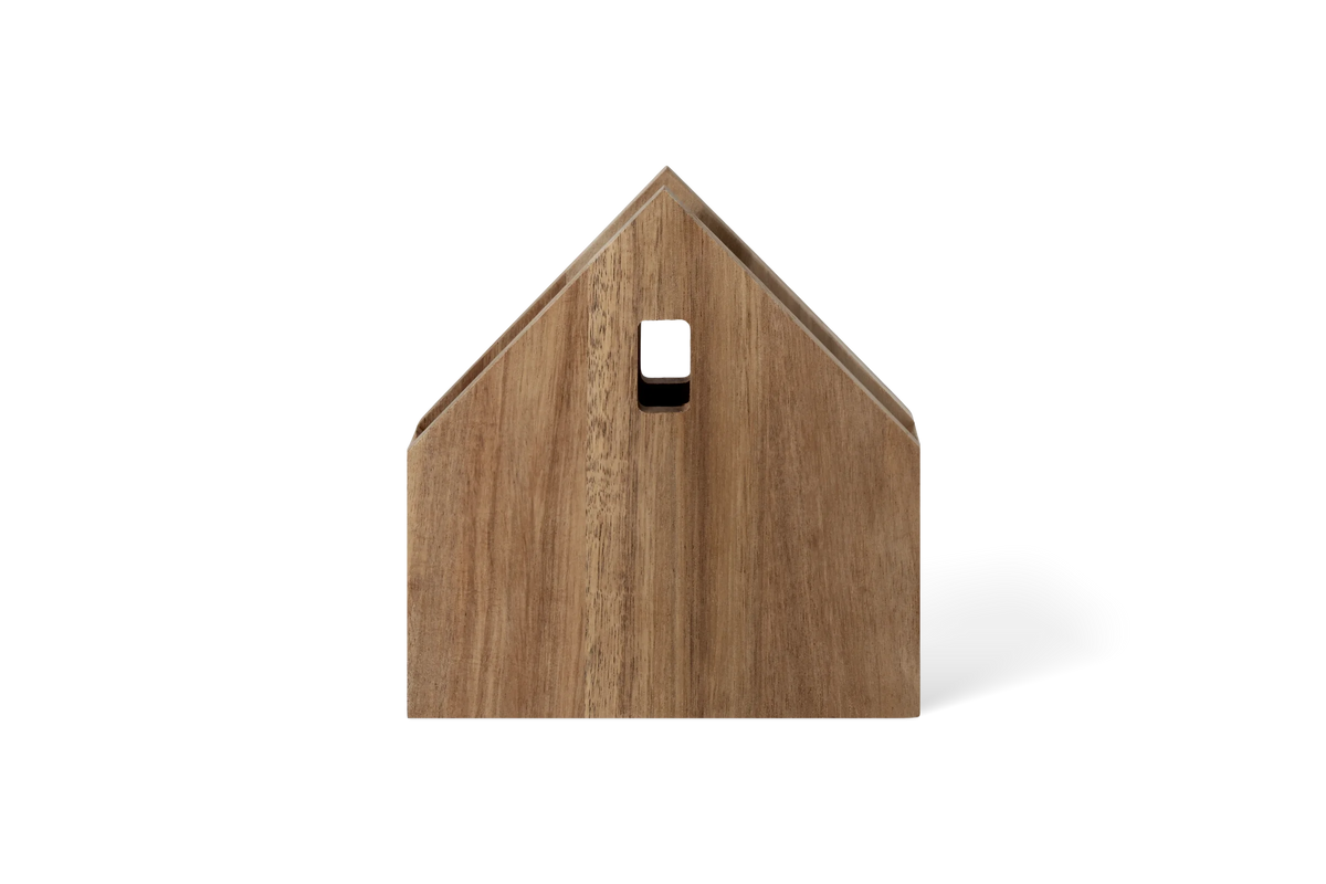 Napkin house small acacia 16x15.5x4cm