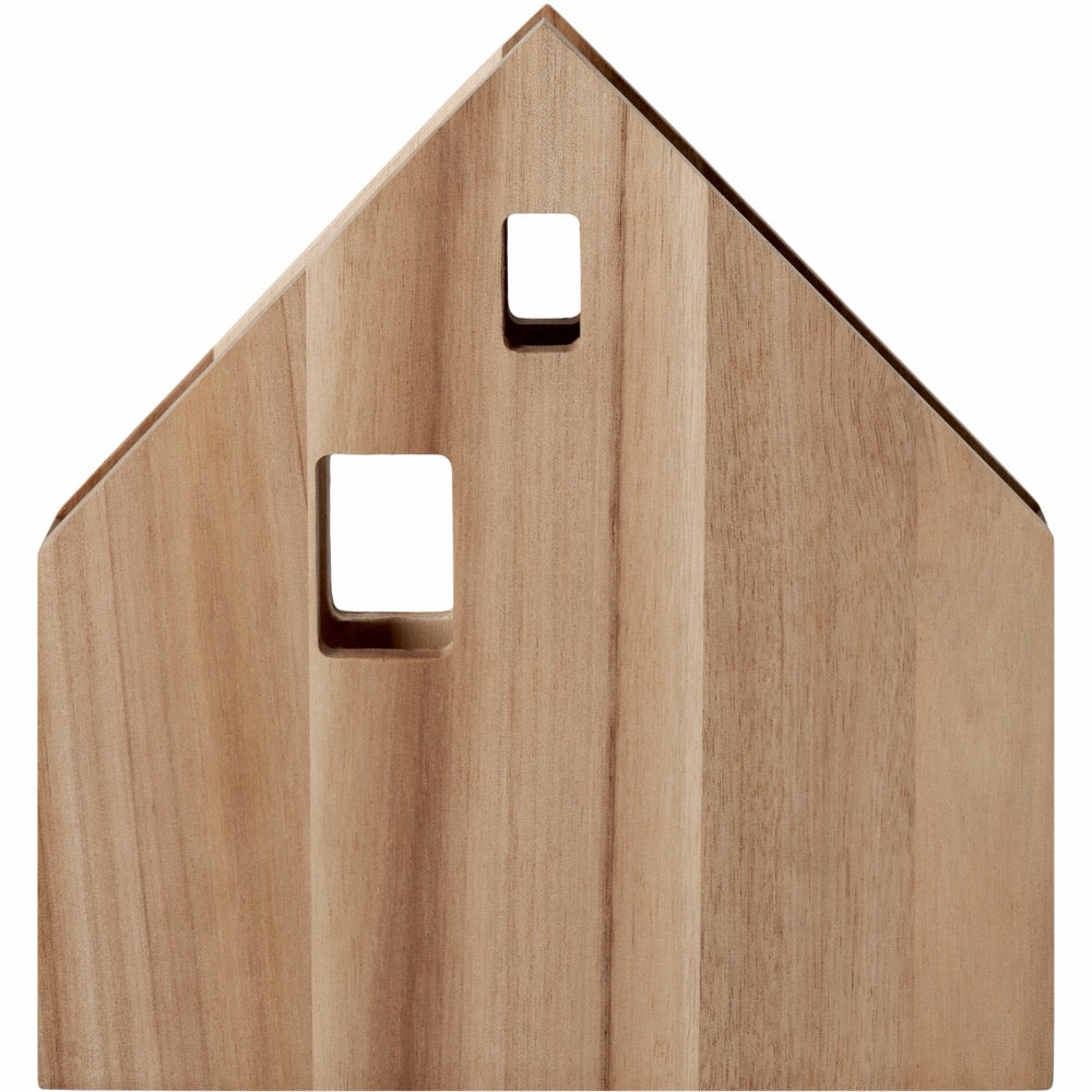 Napkin house large acacia 22x21.5x4cm