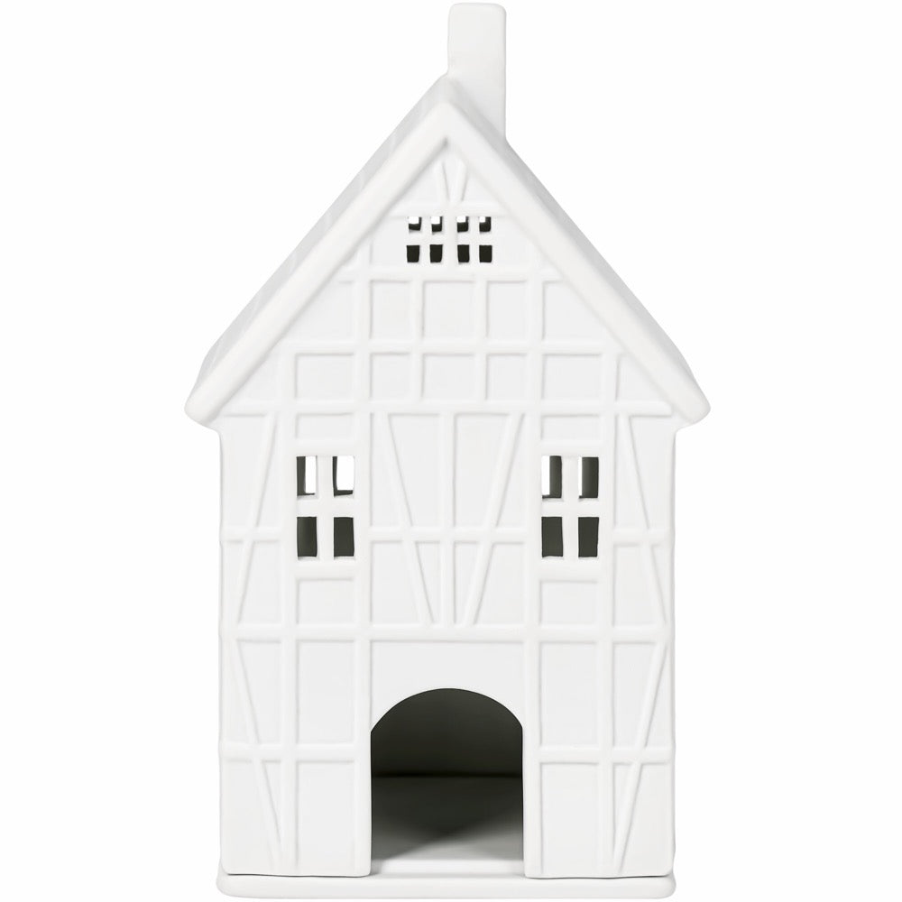 Half-timbered lighthouse large 9.5x10x19cm