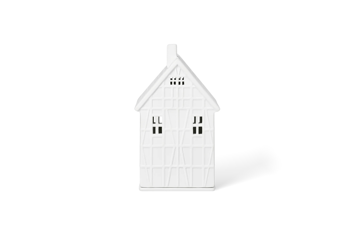 Half-timbered lighthouse large 9.5x10x19cm