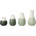 Mini paste vases Set of 4pcs Set green D.4cm Height.4.5-8cm
