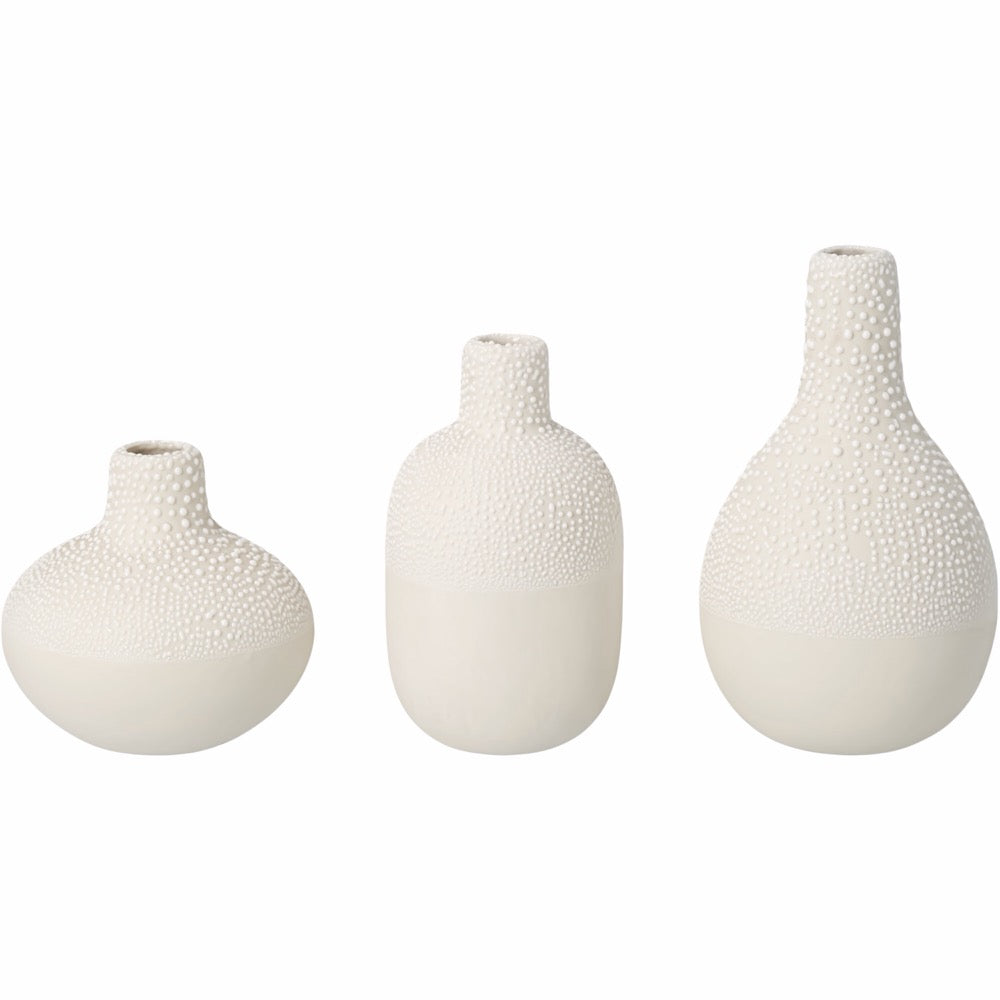 Pearl vase Mini Set of 3pcs D.4-5cm H.5-8cm