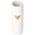 Love vases heart gold Diameter5.5cm H.17cm