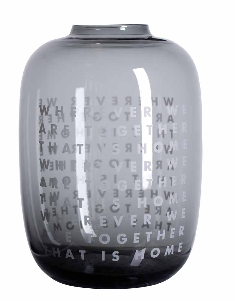 Glass vase Wherever we are - Discontinued 30% Discount
