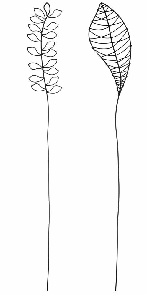 Wire object leaves