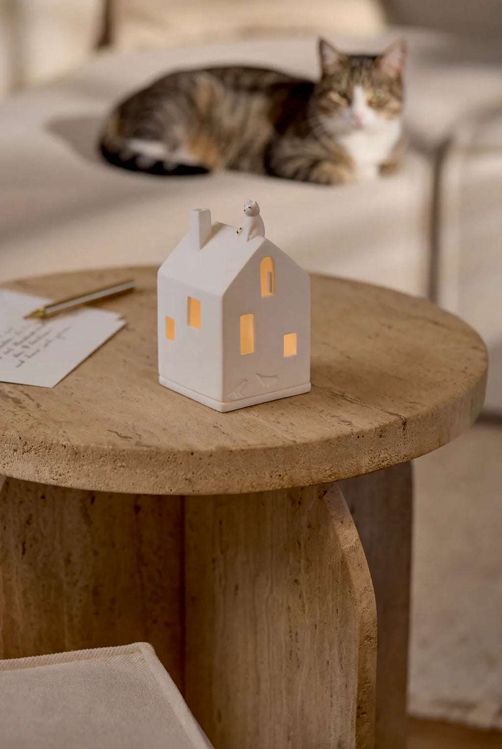 Light house cat 7x7x13.5cm