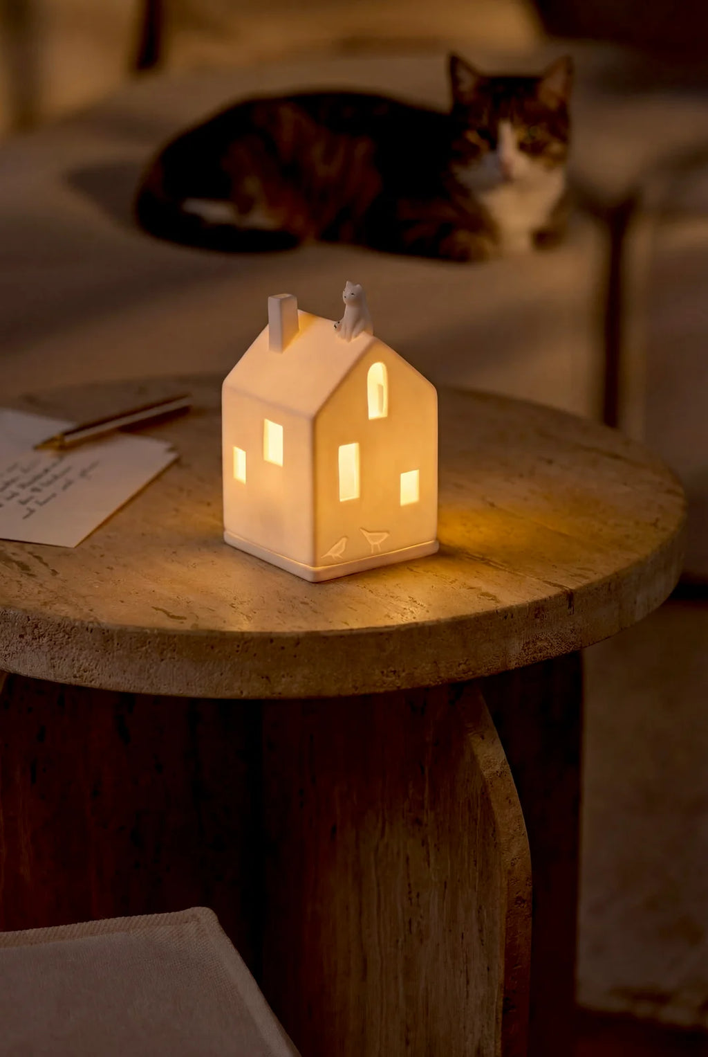 Light house cat 7x7x13.5cm