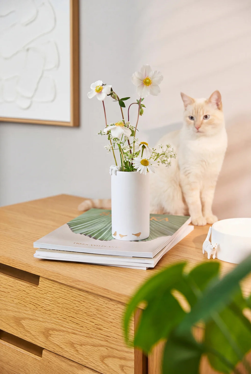 Vase cat D.7cm H.14cm