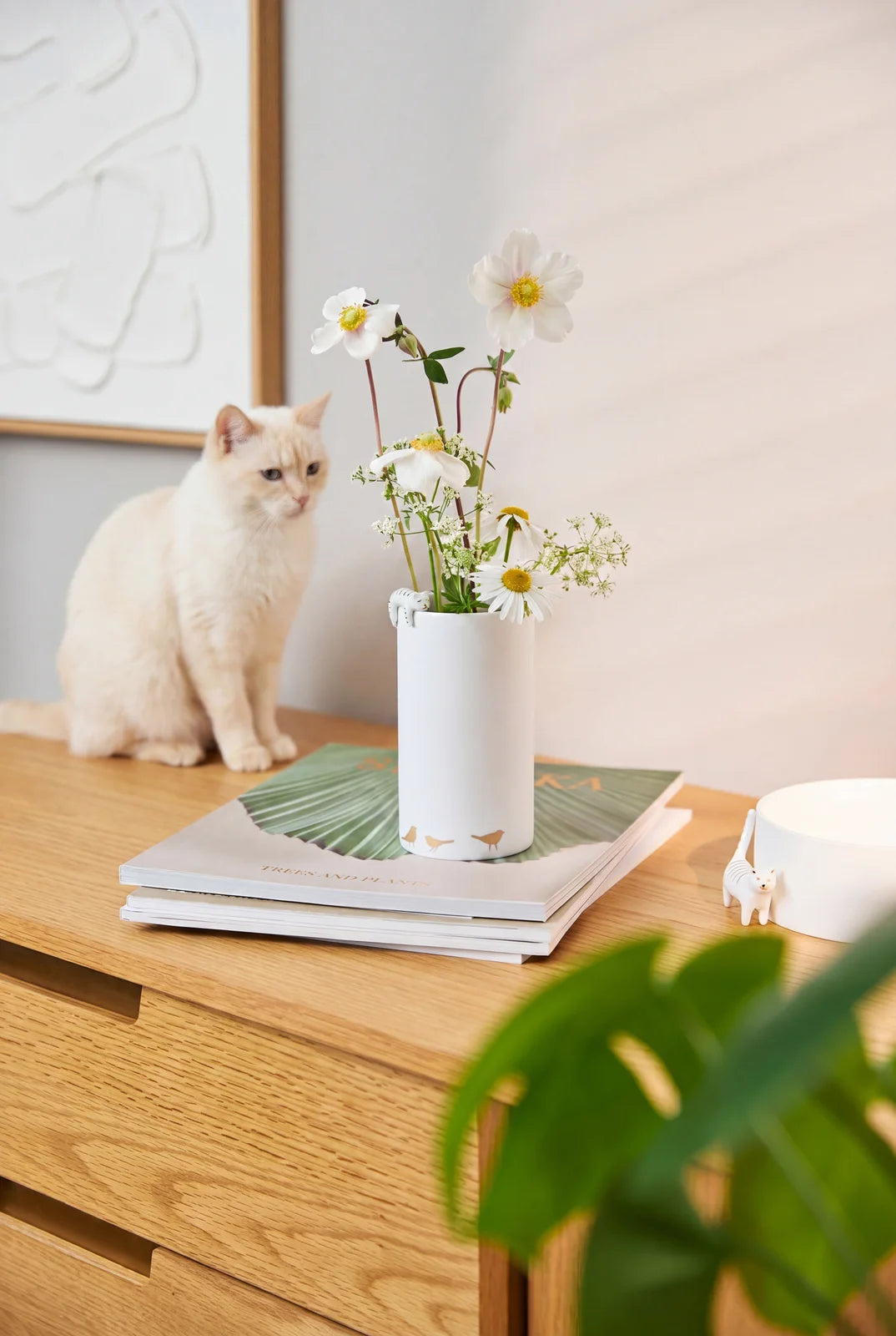 Vase cat D.7cm H.14cm