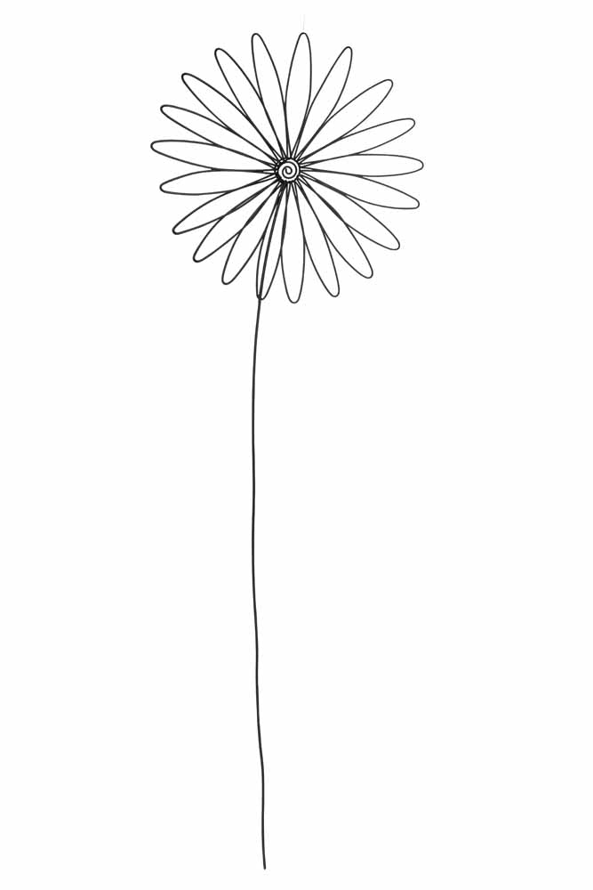 Wire object flower