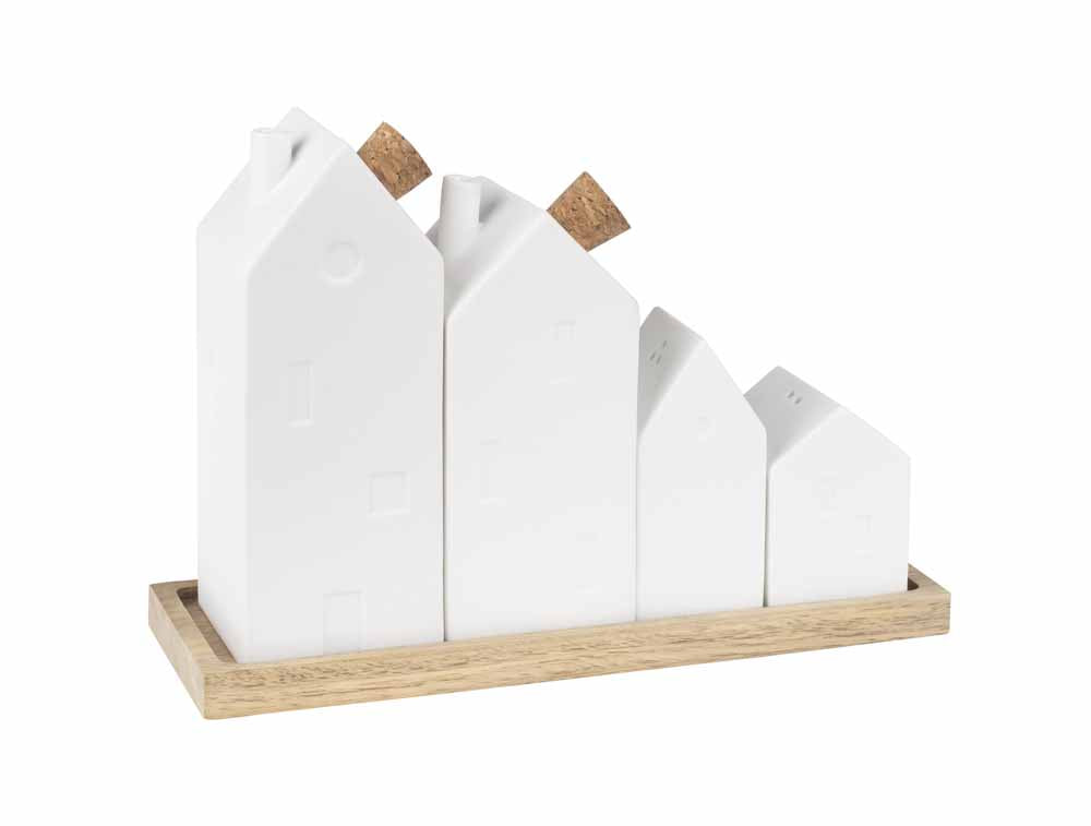 Cruet houses 20x6.5x14.5cm