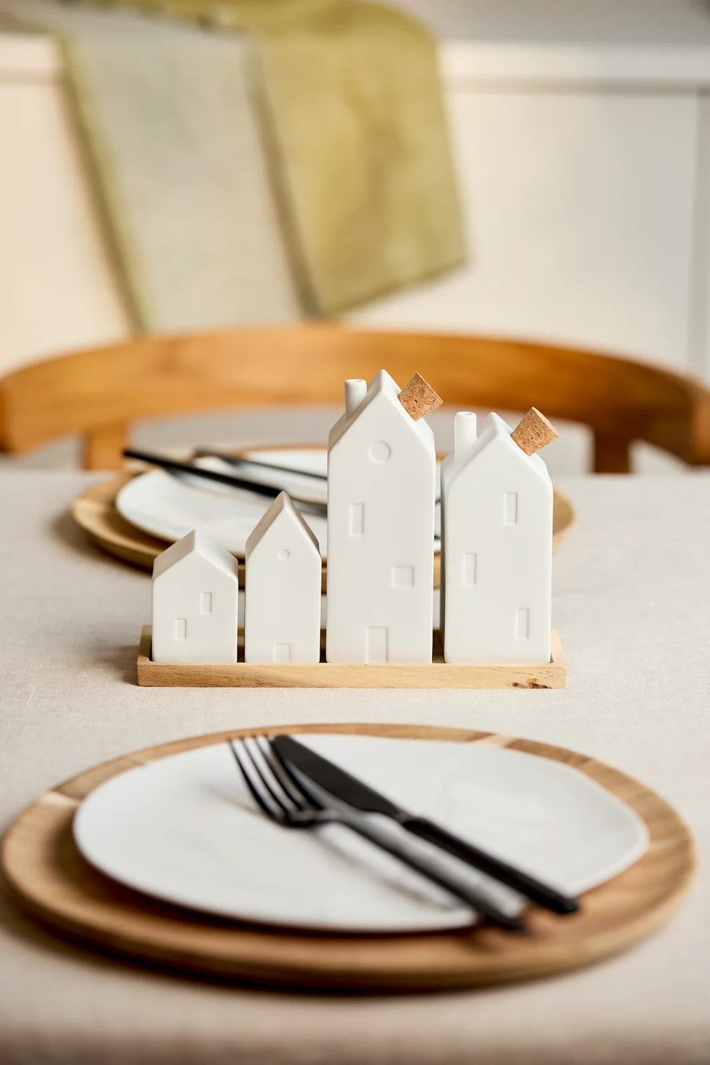 Cruet houses 20x6.5x14.5cm