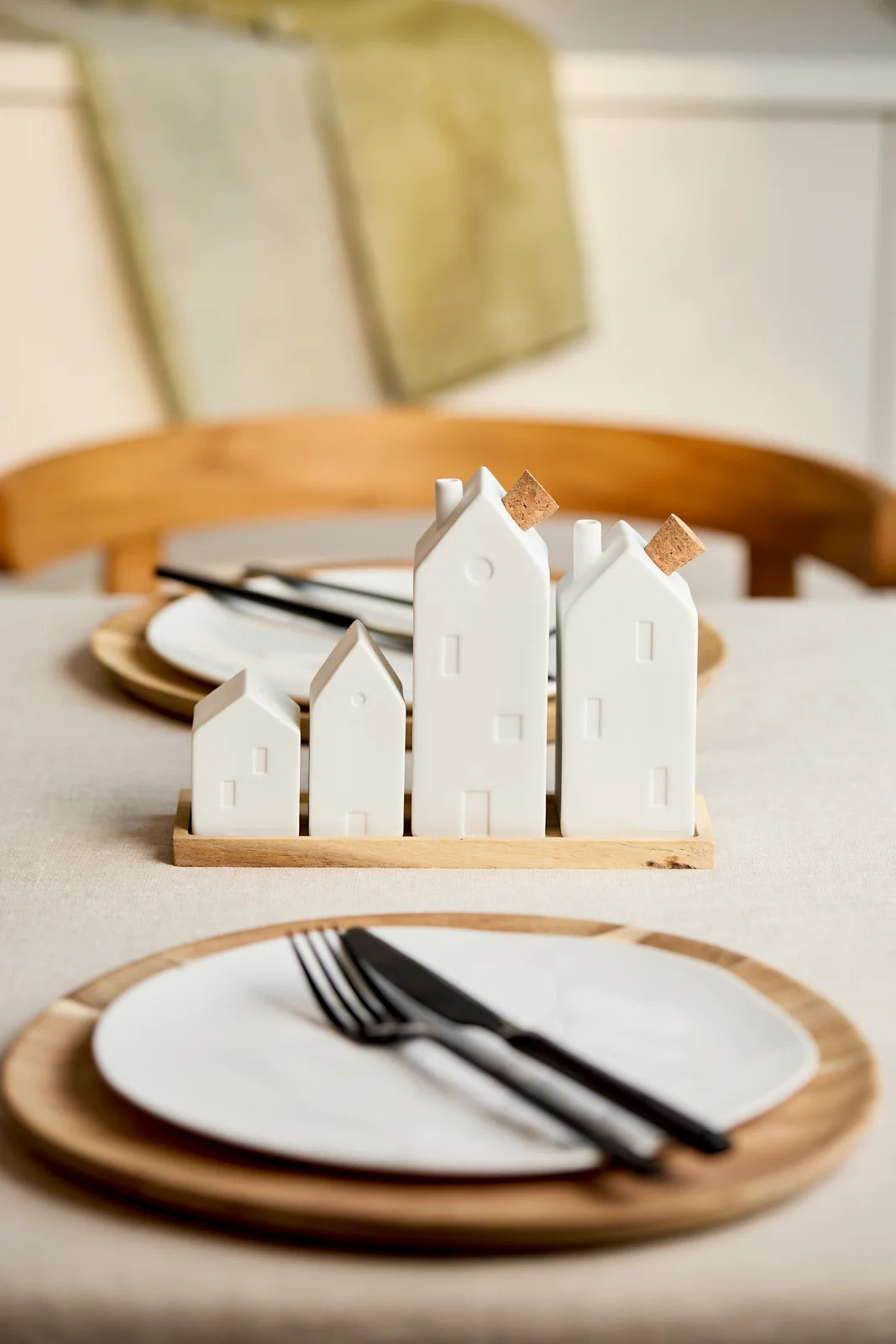 Cruet houses 20x6.5x14.5cm