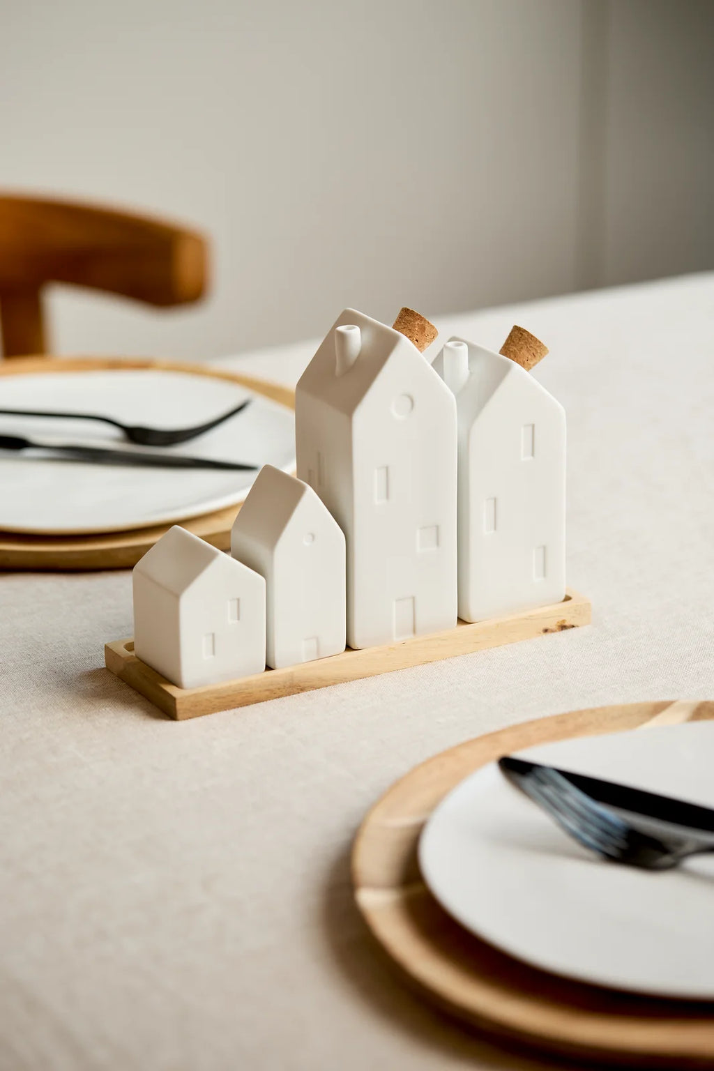 Cruet houses 20x6.5x14.5cm