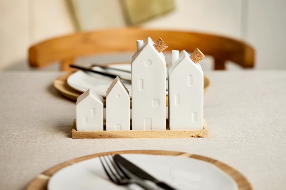 Cruet houses 20x6.5x14.5cm