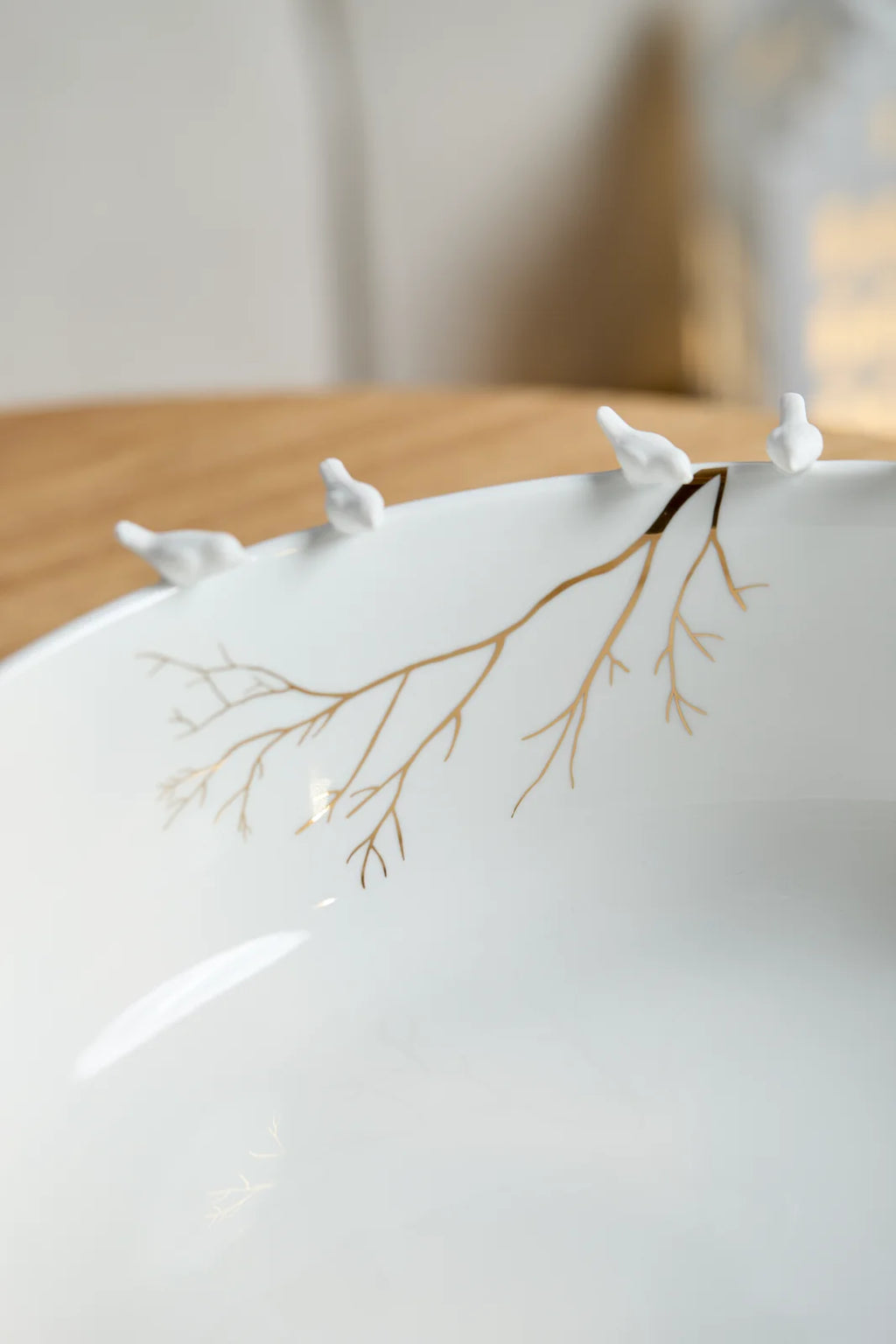 Large bowl birds D.35.5cm H.10cm