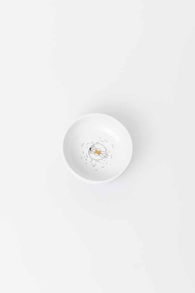 Picture Story bowl bathing pond D.11.5cm H.4.5cm