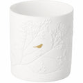 Porcelain light golden bird D.6.5cm H.7cm