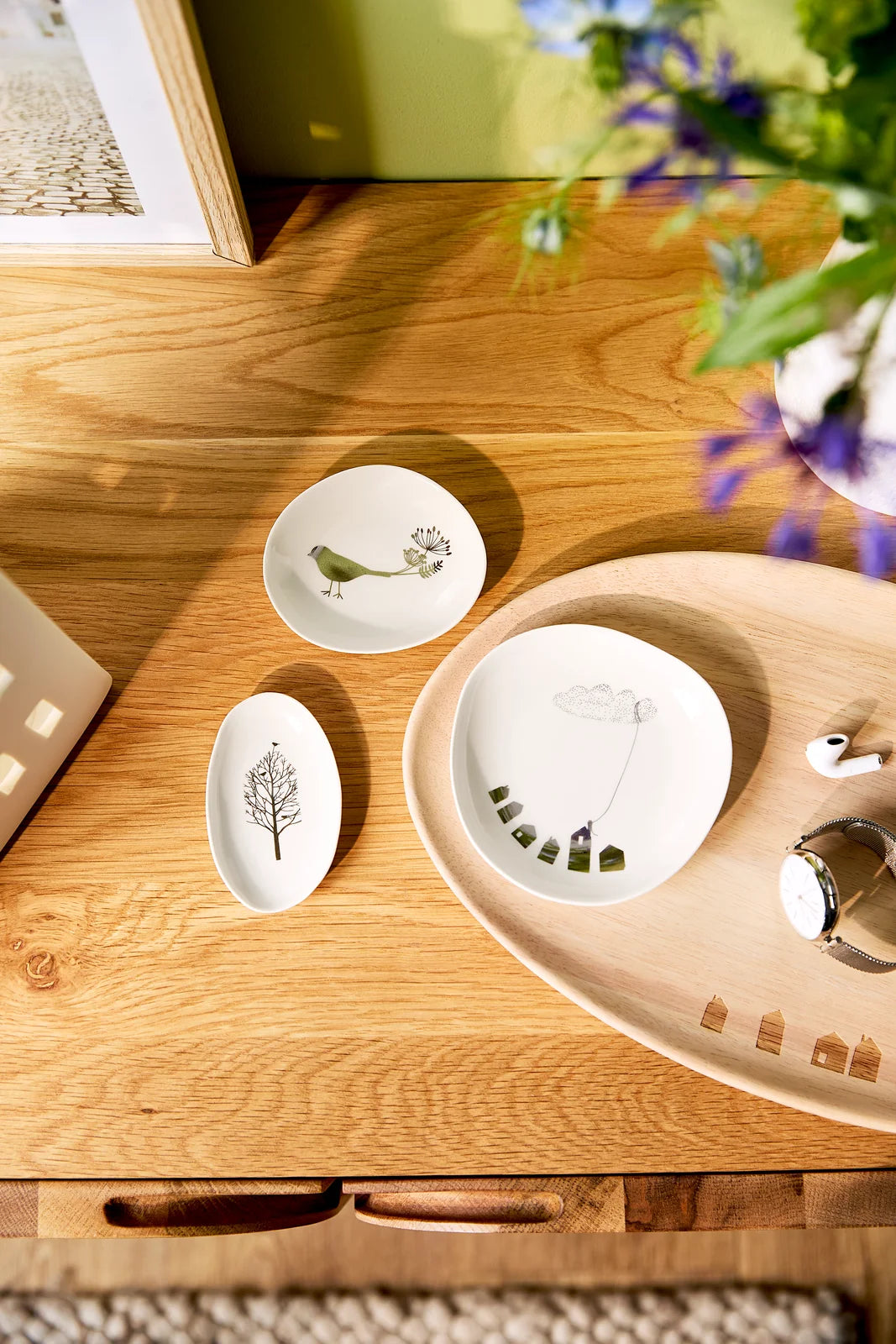 Wonderland bowl set birdhouse 9x5.5 to 11x11cm