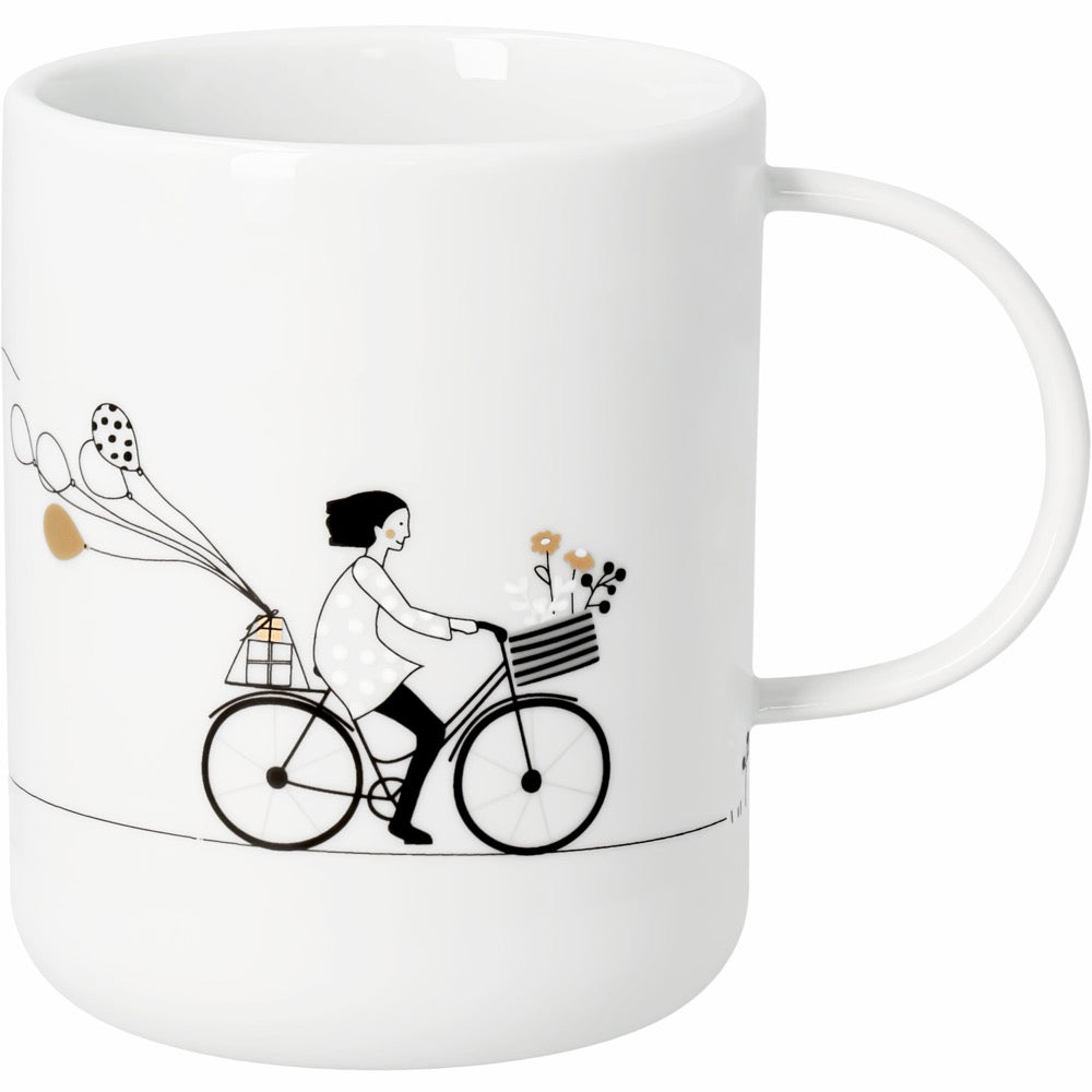 Gift cup biking D.8cm H.10cm