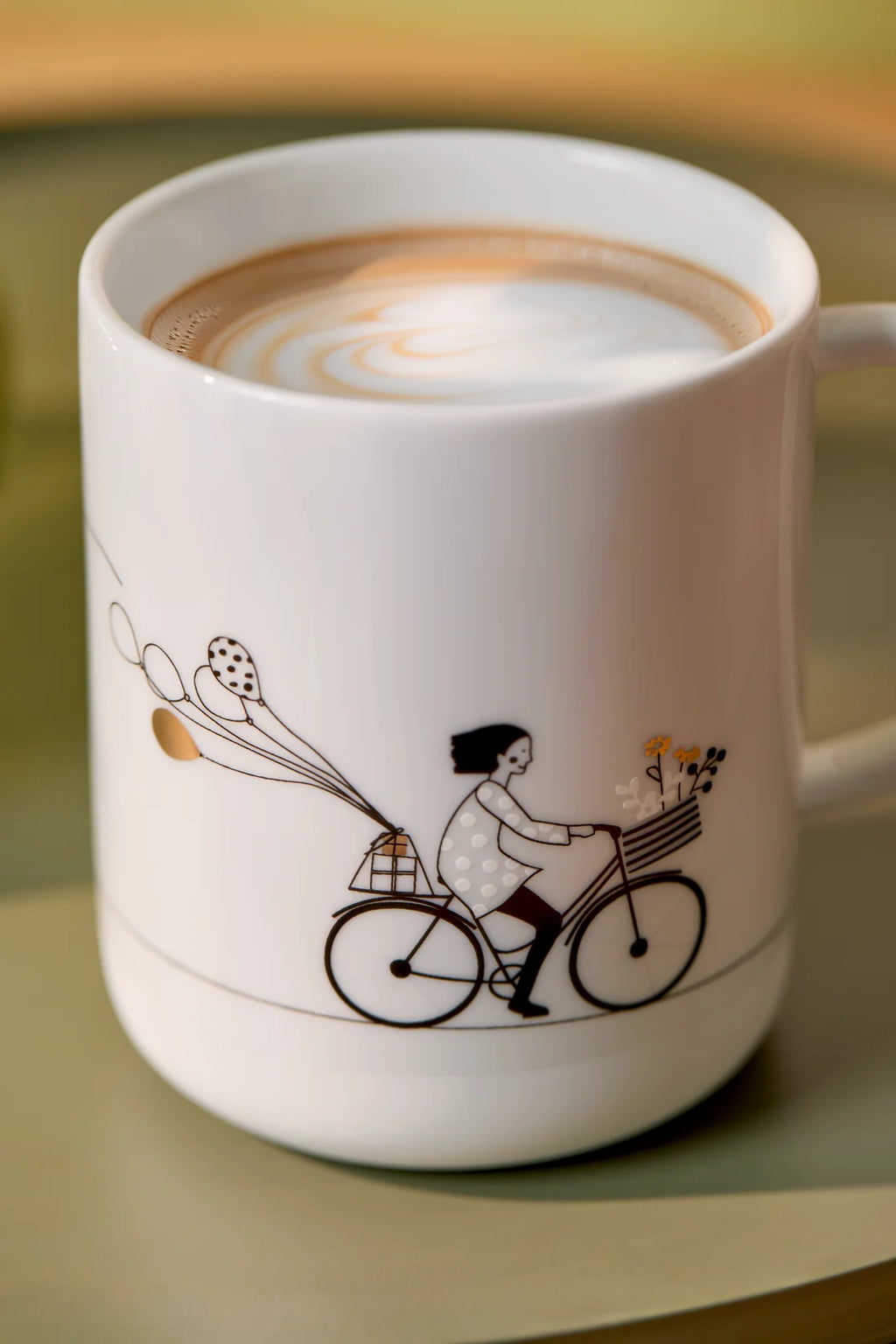 Gift cup biking D.8cm H.10cm