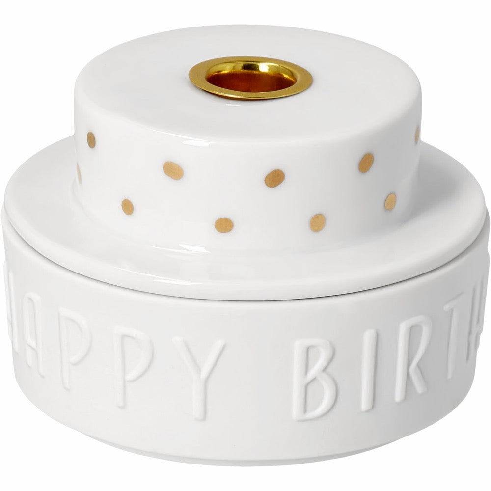 light tartlet Happy Birthday D.7cm H.5cm