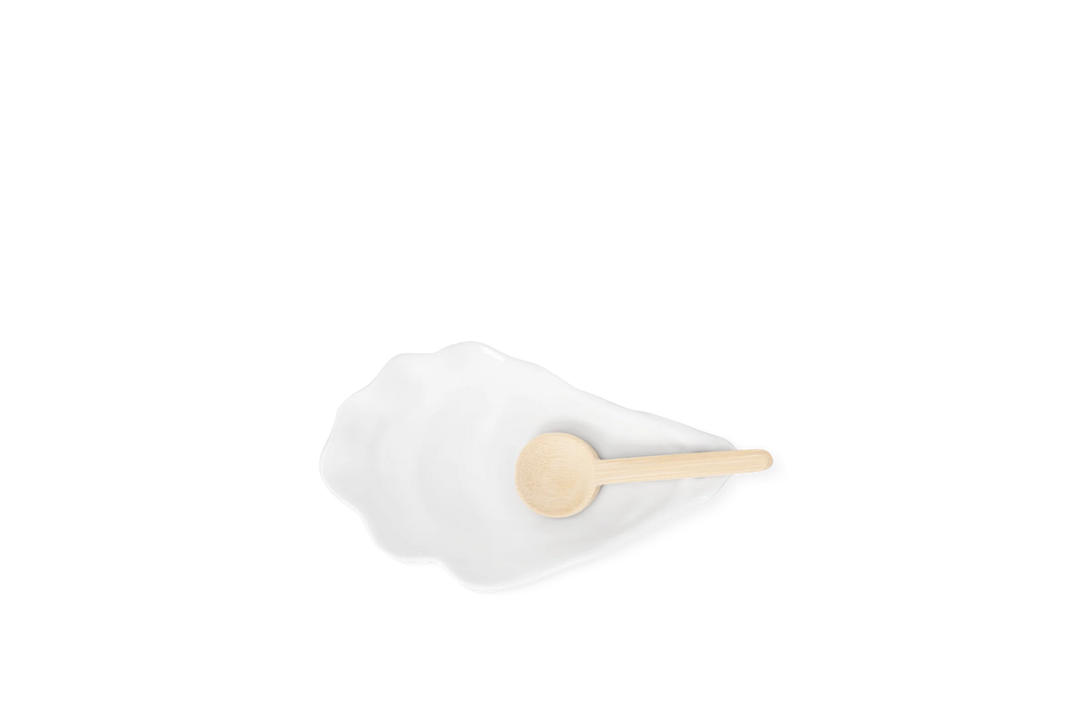 UWW oyster bowl and spoon 13.5x8x2.5cm